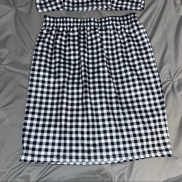 Gingham Skirt & Tank Matching Set - Picture 2 of 4